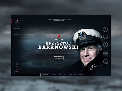 Sailor Krzysztof Baranowski adobexd agency captain illustration interface photoshop sailing sailor ui webdesign