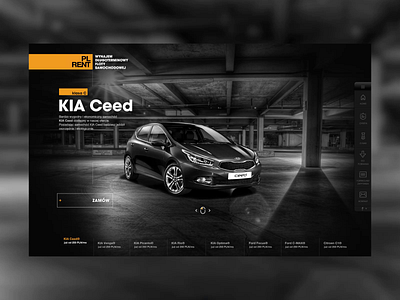 PL RENT automotive car clean design design graphicdesign interaction design interface motion design olsztyn poland rent car rental simple design ui ux web webdesign website