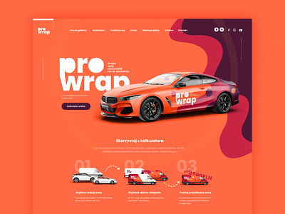 Prowrap adobexd agency car design digital graphic design interface modern platform ui ui design user experience ux webdesign