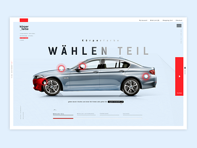 Corpen Teil adobexd agency automotive bmw design interaction interaction design interface photoshop typography ui ux webdesign
