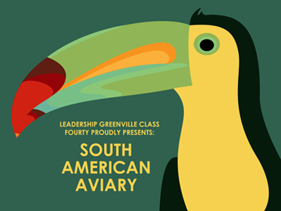 Aviary Signage aviary bird gradients illustration signage toucan zoo