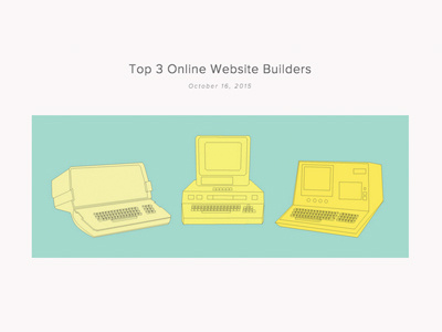 Retro Model Computer Illustration banner computer design illustration illustrator line osborne retro vector vintage wang