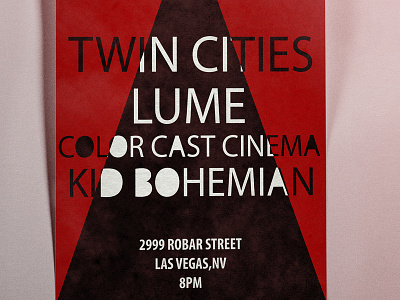 Twin Cities+Lume - House Show advertisement design illustration poster typography vector