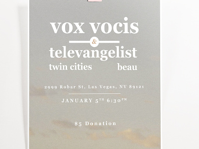 Vox Vocis & Televangelist - House Show advertisement design illustration poster typography vector