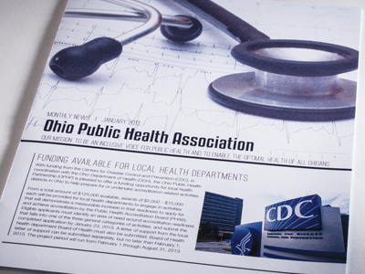 OPHA Newsletter design newsletter ohio public health association print