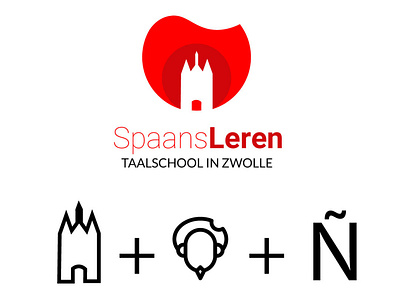 Logo spaans leren - Taalschool in zwolle design illustrator design logo logotype