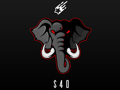 Elephant E-Sports Logo design illustration logo
