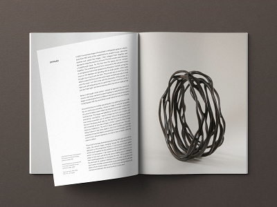 Retrospective catalog for sculptor, Caprice Pierucci artist book catalog catalogue design editorial editorial layout grid magazine design sculpture typography