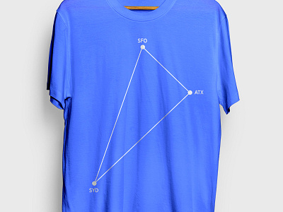 SFO • AUS • SYD bigcommerce culture ecommerce geometric minimal minimalist modern swiss swiss design tech technology triangle tshirt vector