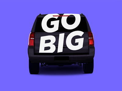 BigCommerce SUV — back designer logo ecommerce fractal geometric graphic design mockup modern technology triangles vector vehicle vehicle graphics vehicle wrap
