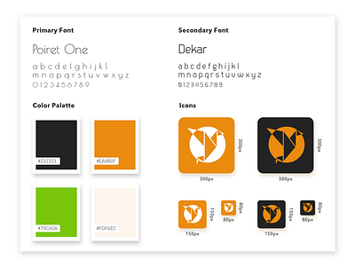 Style Guide Design app icon color color palette font fonts fonts.com fontself guide icon icons minimal palette style style guide typography ui ux