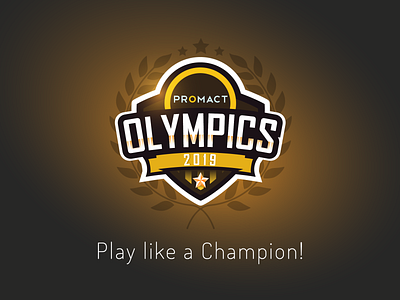 Corporate Olympics Logo 2019 adobe illustrator adobe photoshop branding champion cricket football game games logo logo design office olympic games olympics play sport sports star stars team