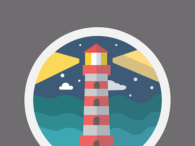 Beacon icon illustration illustrator vector