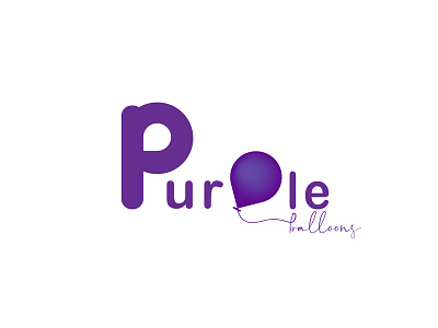 Purple Balloons Logo 2019 azerbaijan baku balloons baloon branding design dribbble illustration illustrator logo web