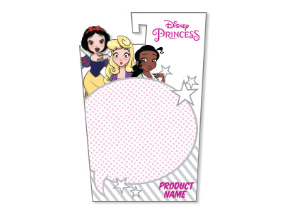 Disney Princess Comic Collection Hang Tag branding cute digital disney fun graphic design illustration illustrator packaging packaging design