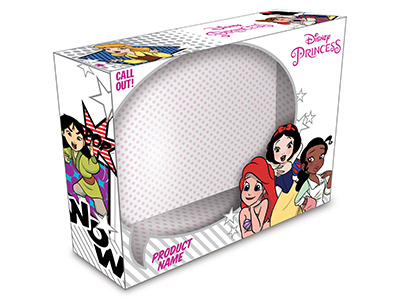 Disney Princess Comic Collection Box branding cute digital disney fun graphic designer illustration illustrator packaging packaging design