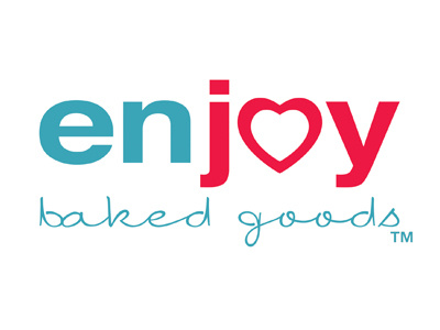 Enjoy Baked Goods bakery fun logo