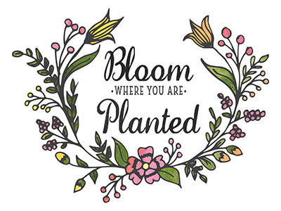 Bloom Where You Are Planted