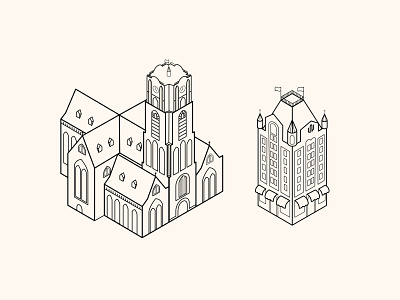 Isometric Rotterdam design dutchdesign graphic design isometric isometry rotterdam vector