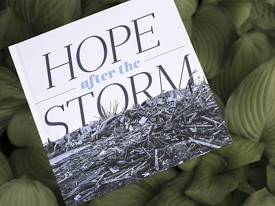 Hope After the Storm: Cover ad2okc animal book cat dog graphic design layout nonprofit oklahoma tornado typography weather