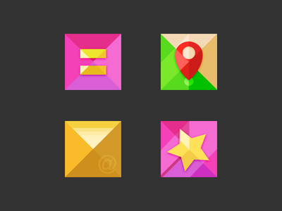 icon，calculator，map，mail，magic calculator，map，mail，magic