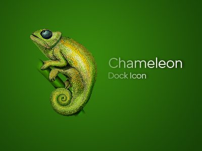 Chameleon chameleon dock icon ui