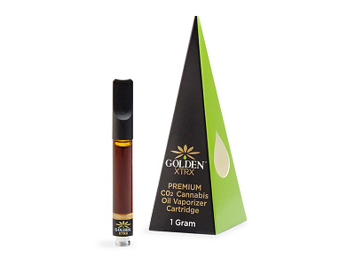 Cartridge Packaging for GoldenXTRX 710 cannabis co2 oil marijuana packaging