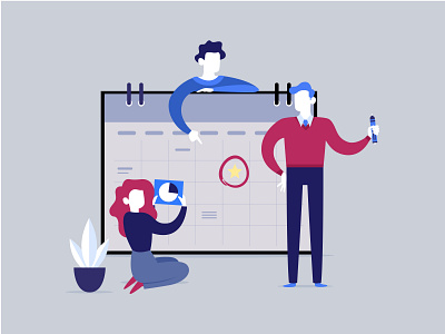 Schedule🗓 design illustration ui vector