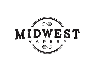 Midwest Vapery Logo carton logo midwest nexa smoke typography vape
