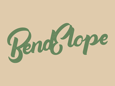 BendElope Lettering bend brush lettering hand lettering minimal natural oregon script timeless