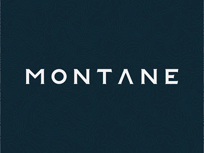 Montane Studio design hand lettering lettering lettermark logo topographic