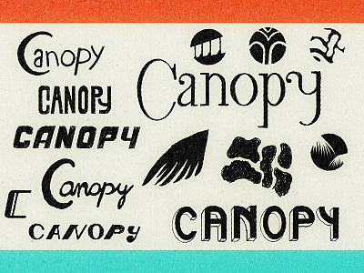 Canopy Logo Concept WIP logo resort vintage