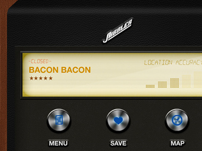 Food Truck App Concept app interface iphone retro vintage