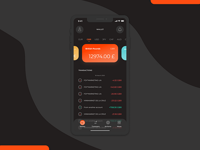 Payoneer App Wallet. Redesign Concept