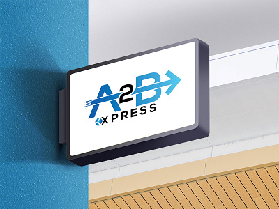 A2b Xpress | Logo Design brand and identity grahic design logo