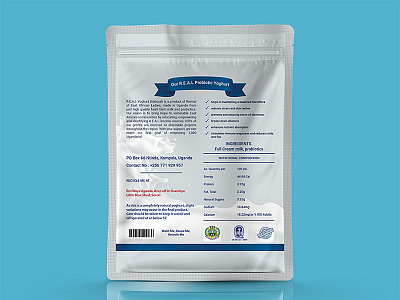 Our REAL Problotic Youghurt | Label Design | Graphic Design art creative