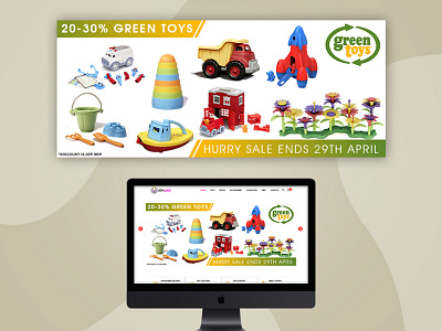 ThinkFun GreenToys Siku | Banner Design | Graphic Designs artist banners branding creative designer illustrators