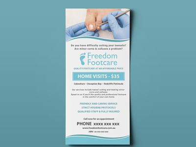 Freedom Footcare | Flyer Design | Graphic Design art creative marketing