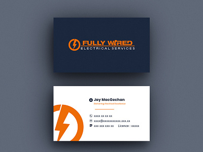 Fully Wired | Business Card Design | Graphics creative designer