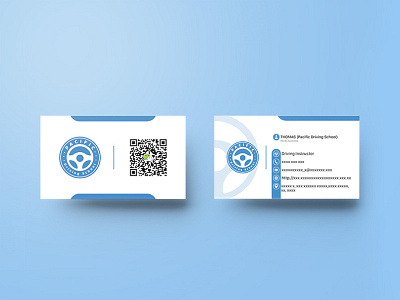 Pacific Driving School | Business Card Design | Graphic Design designer designs illustrators