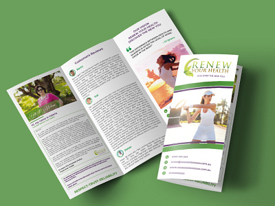 Renew Your Health | Brochure Design artist brochuredesign designs logodesign