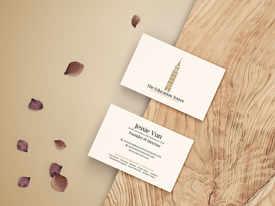 The Education Tower | Business Card Design brandidentity designer graphics unique