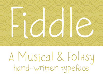 Fiddle Font chartreuse fiddle folksy font hand written musical typeface