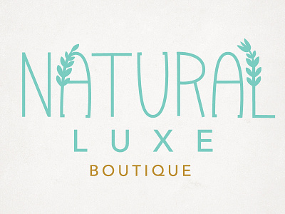 Natrual Luxe logo logo type