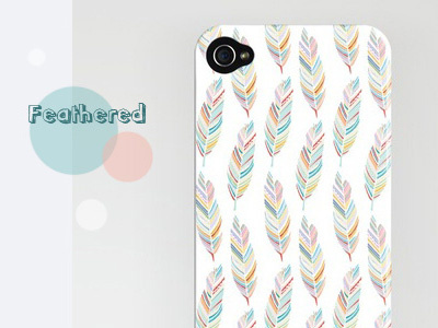 Feathered iphone case