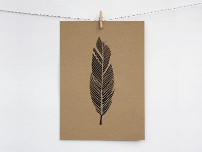Black Feather Print by Morgana Lamson on Dribbble