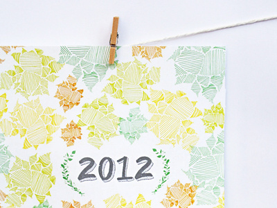 2012-patchwork-calendar 2012 illustrated patchwork wall calendar