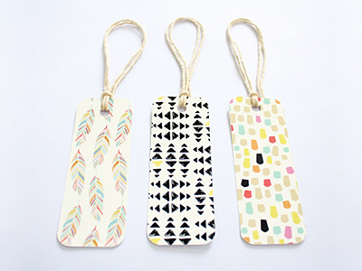 Patterned Gift Tags gift tags packaging patterns set of 9