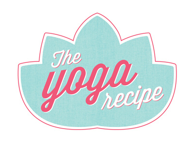 The Yoga Recipe Logo logo lotus type yoga