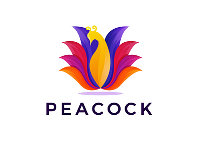 Peacock logo animal artwork colorful elegant gradient ilustrator logo logos peacock